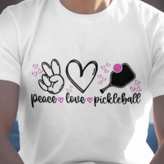 Pickleball, Vrede en Liefde Tshirt