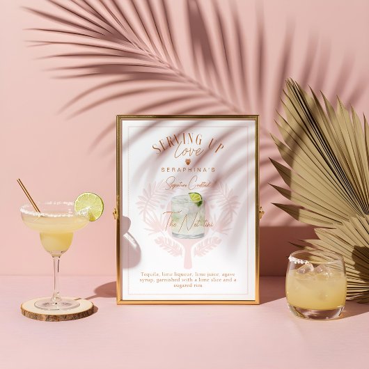 Pickleball Vrijgezellenfeest Waterverf Cocktail Dr Poster