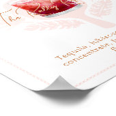 Pickleball Vrijgezellenfeest Waterverf Cocktail Dr Poster (Hoek)