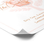 Pickleball Vrijgezellenfeest Waterverf Cocktail Dr Poster (Hoek)