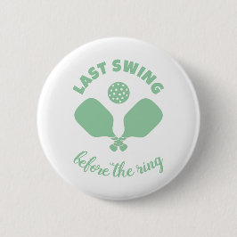 Pickleball vrijgezellenweekend ronde button 5,7 cm