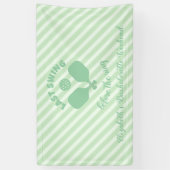 Pickleball vrijgezellenweekend spandoek (Verticaal)