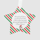 Pickleball Vrolijke Kerstster Ornament (achterkant)