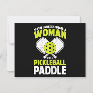 Pickleball Vrouw Funny Pickleball Speler Cadeau Briefkaart