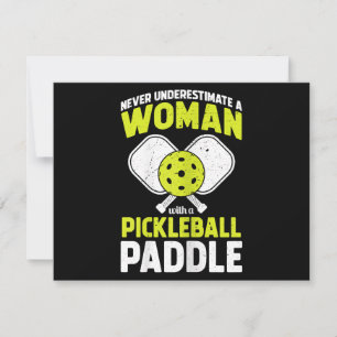 Pickleball Vrouw Funny Pickleball Speler Cadeau Kaart