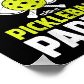 Pickleball Vrouw Funny Pickleball Speler Cadeau Poster (Hoek)