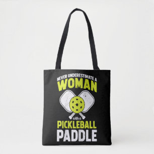 Pickleball Vrouw Funny Pickleball Speler Cadeau Tote Bag