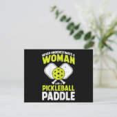 Pickleball-vrouw Grappig Pickleball-speler Cadeau (Staand voorkant)