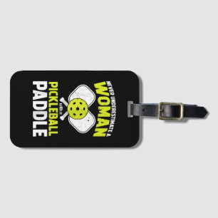 Pickleball-vrouw Grappig Pickleball-speler Cadeau Bagagelabel
