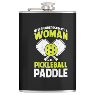 Pickleball Vrouw Grappig Pickleball Speler Cadeau Heupfles