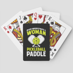 Pickleball Vrouw Grappig Pickleball Speler Cadeau Pokerkaarten