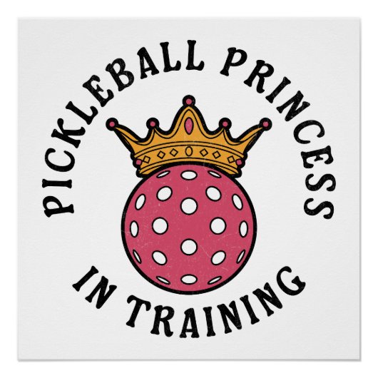 Pickleball Vrouwen Grappig Perfect Poster (Voorkant)