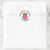 Pickleball Vrouwen Grappig Ronde Sticker (Tas)
