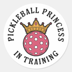 Pickleball Vrouwen Grappig Ronde Sticker