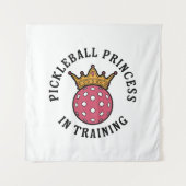 Pickleball Vrouwen Grappig Wandkleed (Voorkant)