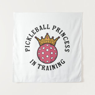 Pickleball Vrouwen Grappig Wandkleed