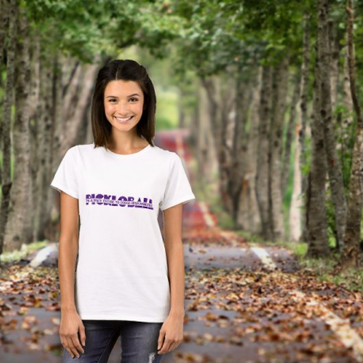 Pickleball vrouwen grappige paarse slogan t-shirt