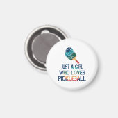 Pickleball vrouwen regenboog magneet (Voorkant / Achterkant)