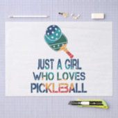 Pickleball vrouwen regenboog tissuepapier (Craft)