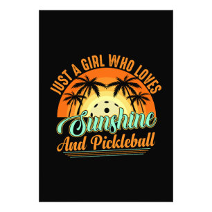 Pickleball vrouwen zonneschijn foto afdruk