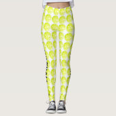Pickleball VrouwenLeggings met paddles pants Leggings (Voorkant)