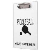 pickleball w paddle en ball black black klembord (Links)