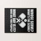 Pickleball waarvan de Serve Score League Picklebal Legpuzzel (Horizontaal)