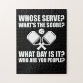 Pickleball waarvan de Serve Score League Picklebal Legpuzzel (Verticaal)