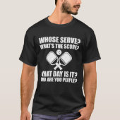 Pickleball waarvan de Serve Score League Picklebal T-shirt (Voorkant)