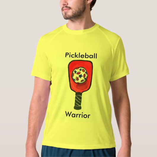 Pickleball Warrior Mannen New Balance T-Shirt (Voorkant)