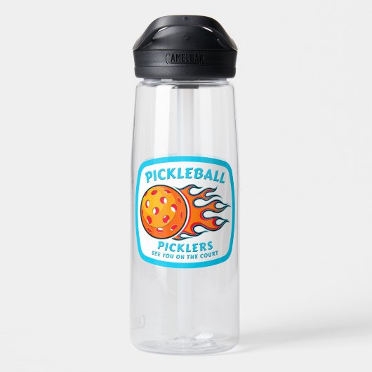 Pickleball Waterfles (Achterkant)