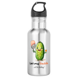 Pickleball waterfles, grappig, schattig pickleball waterfles 