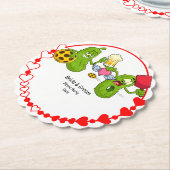 Pickleball Wedding Kartonnen Onderzetters (Gekanteld)
