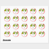 Pickleball Wedding Ronde Sticker (Vel)