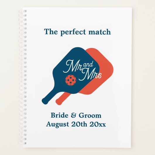 Pickleball weddingplanner voor de perfecte match! planner (Voorkant)