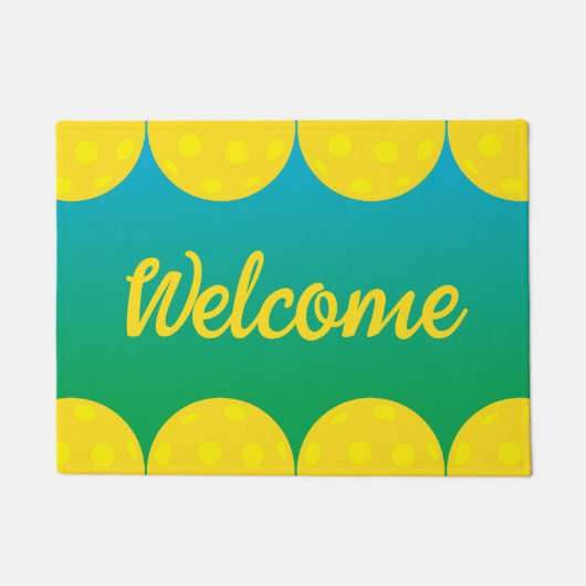 Pickleball Welkom Deurmat (Voorkant)