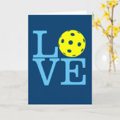 Pickleball Wenskaart - LIEFDE Pickleball Kaart (Gele Bloem)