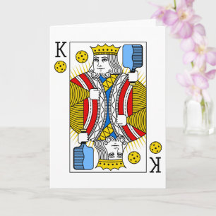 Pickleball Wenskaart - Pickleball Koning Kaart