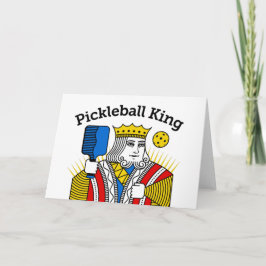 Pickleball Wenskaart - Pickleball Koning Kaart
