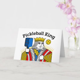 Pickleball Wenskaart - Pickleball Koning Kaart