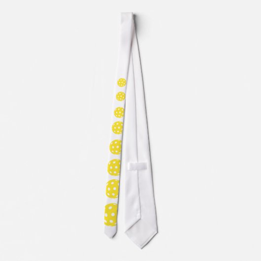 Pickleball White Stropdas (Achterkant)