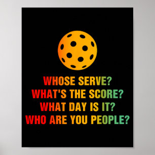 Pickleball wiens opslag wat is score pickle bal poster
