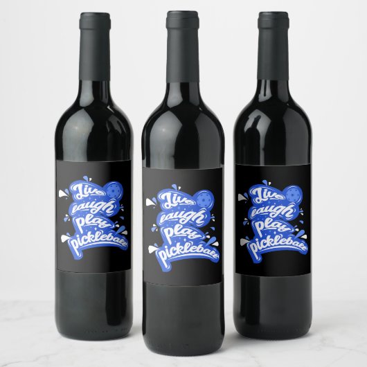 Pickleball Wijn Etiket (Flessen)