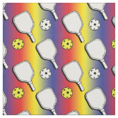 Pickleball - wit op het verloop, gemengde kleuren stof (Swatch)