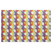 Pickleball - wit op het verloop, gemengde kleuren stof (Fat Quarter)