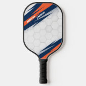 Pickleball Witte Honingraatpatroon Paddle (Voorkant)