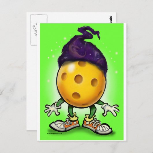 Pickleball Wizard Briefkaart (Voorkant / Achterkant)