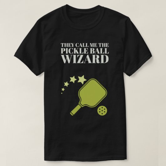 Pickleball Wizard T-shirt (Design voorkant)