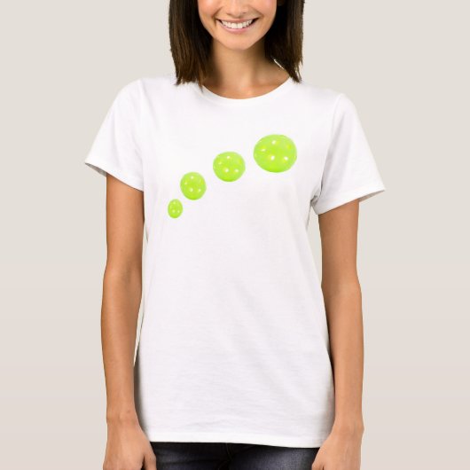 Pickleball Woman's T-shirt White (Voorkant)