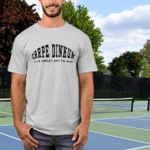 Pickleball woordspeling Carpe Dinkum Grappige Mode T-shirt
